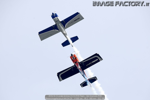 2019-10-12 Linate Airshow 01214 RV8 Team - Van Grunsven RV8